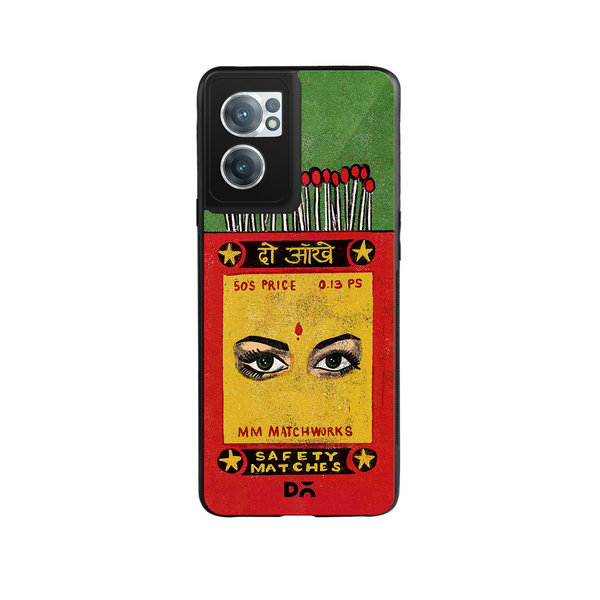 

DailyObjects Do Aakhein Matchbox Glass Case Cover For OnePlus Nord CE 2