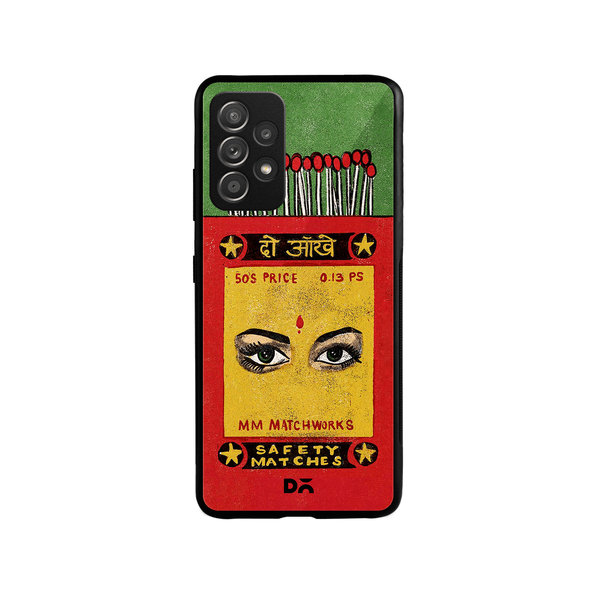 

DailyObjects Do Aakhein Matchbox Glass Case Cover For Samsung Galaxy A52