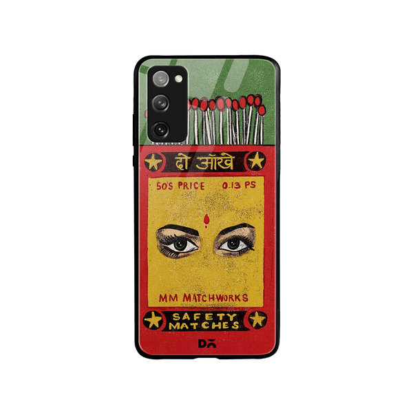 

DailyObjects Do Aakhein Matchbox Glass Case Cover For Samsung Galaxy S20 FE