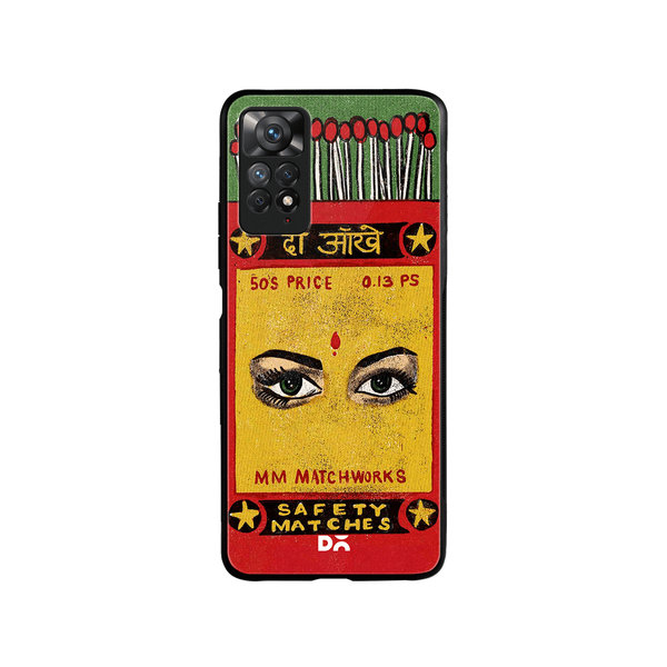 

DailyObjects Do Aakhein Matchbox Glass Case Cover For Xiaomi Redmi Note 11 Pro