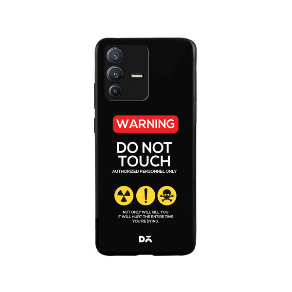 DailyObjects Do Not Touch Glass Case Cover For Vivo V23
