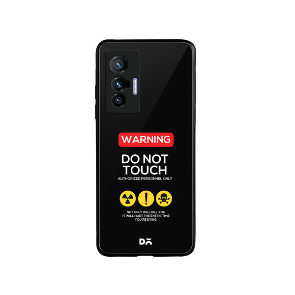 DailyObjects Do Not Touch Glass Case Cover For Vivo X70