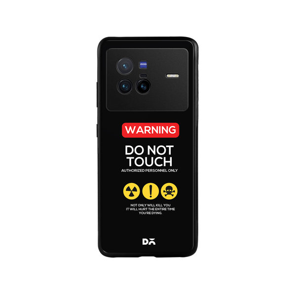 

DailyObjects Do Not Touch Glass Case Cover For Vivo X80