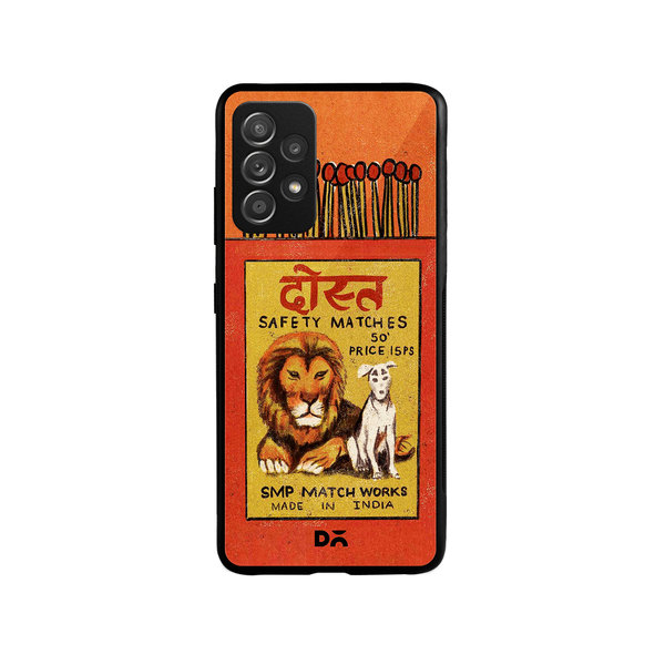 

DailyObjects Dost Matchbox Glass Case Cover For Samsung Galaxy A52