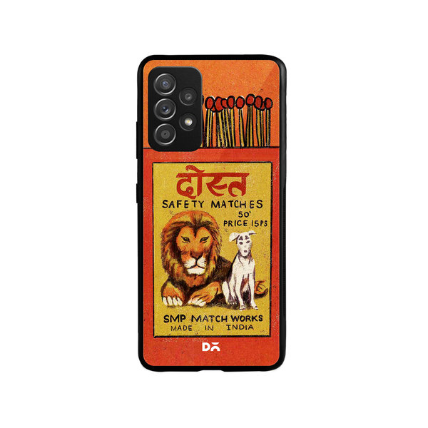 

DailyObjects Dost Matchbox Glass Case Cover For Samsung Galaxy A53