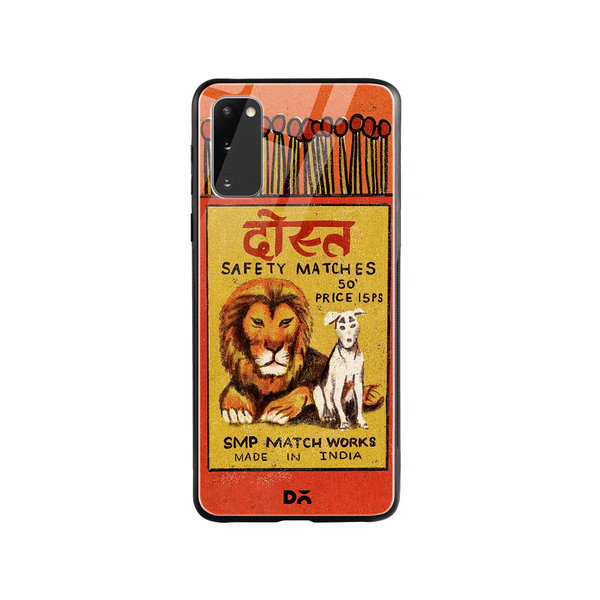 

DailyObjects Dost Matchbox Glass Case Cover For Samsung Galaxy S20