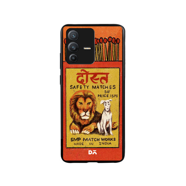 

DailyObjects Dost Matchbox Glass Case Cover For Vivo V23 Pro