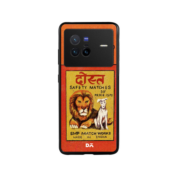 

DailyObjects Dost Matchbox Glass Case Cover For Vivo X80