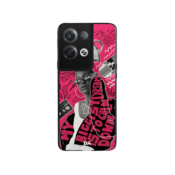 

DailyObjects Down The Street Glass Case Cover For Oppo Reno 8