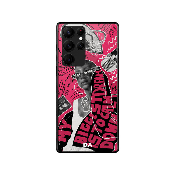 DailyObjects Down The Street Glass Case Cover For Samsung Galaxy S22 Ultra