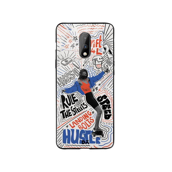 

DailyObjects Drift4L Glass Case Cover For OnePlus 7