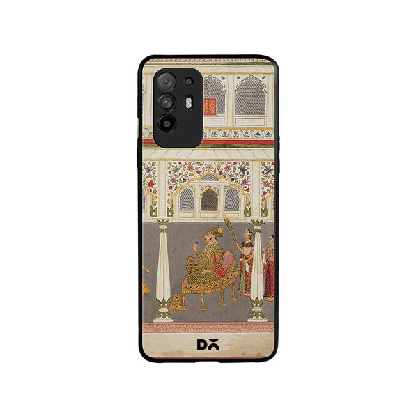 DailyObjects Durbar Glass Case Cover For Oppo F19 Pro Plus