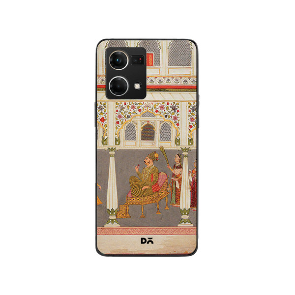 DailyObjects Durbar Glass Case Cover For Oppo F21 Pro
