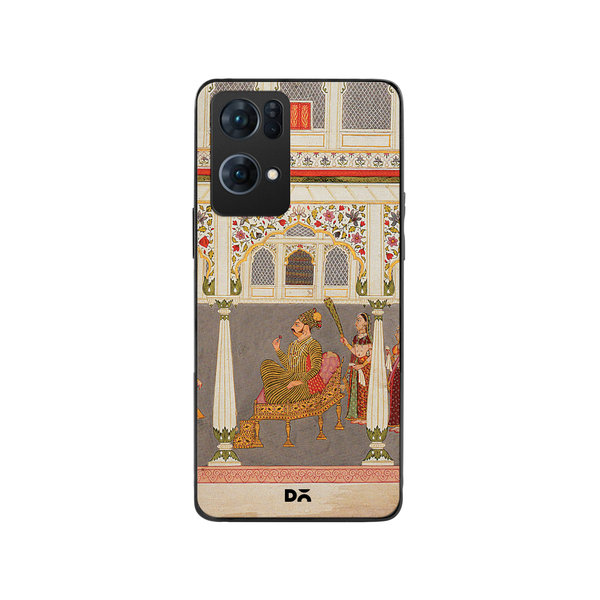 

DailyObjects Durbar Glass Case Cover For Oppo Reno 7 Pro