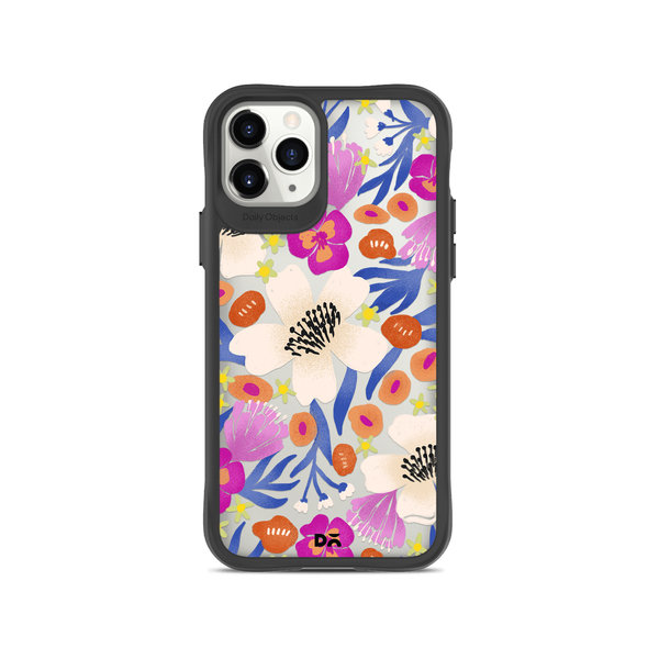 

DailyObjects Dusty Balloonflower Black Hybrid Clear Case Cover For iPhone 11 Pro