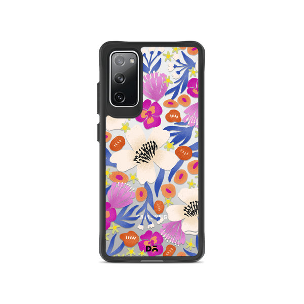 

DailyObjects Dusty Balloonflower Black Hybrid Clear Case Cover For Samsung Galaxy S20 FE
