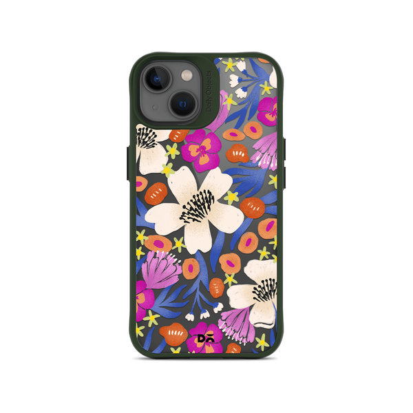 

DailyObjects Dusty Balloonflower Green Hybrid Clear Case Cover For iPhone 13 Mini