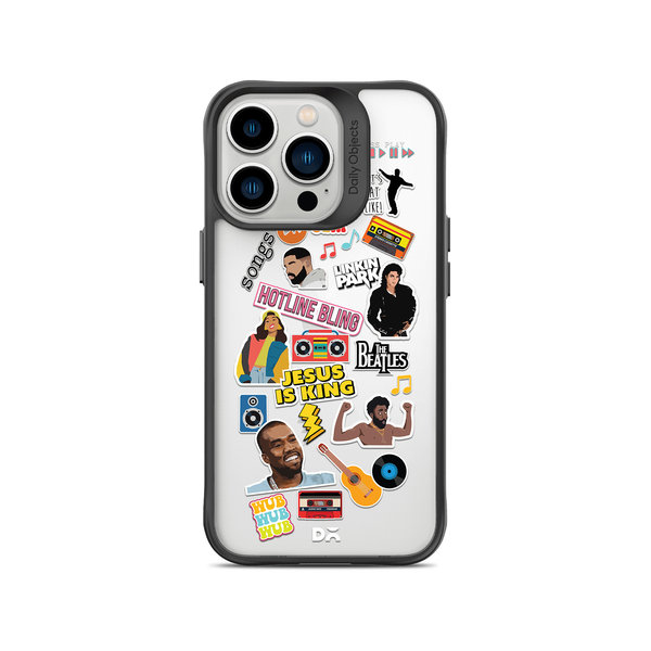 

DailyObjects Ear Candy Black Hybrid Clear Case Cover For iPhone 13 Pro