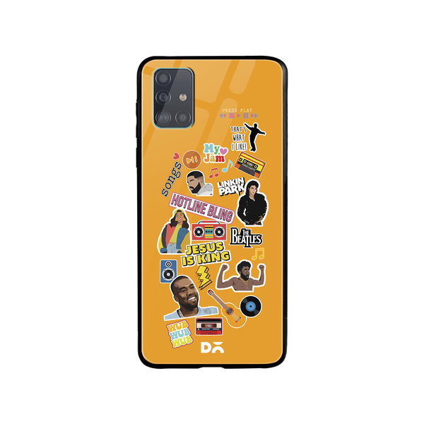 DailyObjects Ear Candy Glass Case Cover For Samsung Galaxy A71