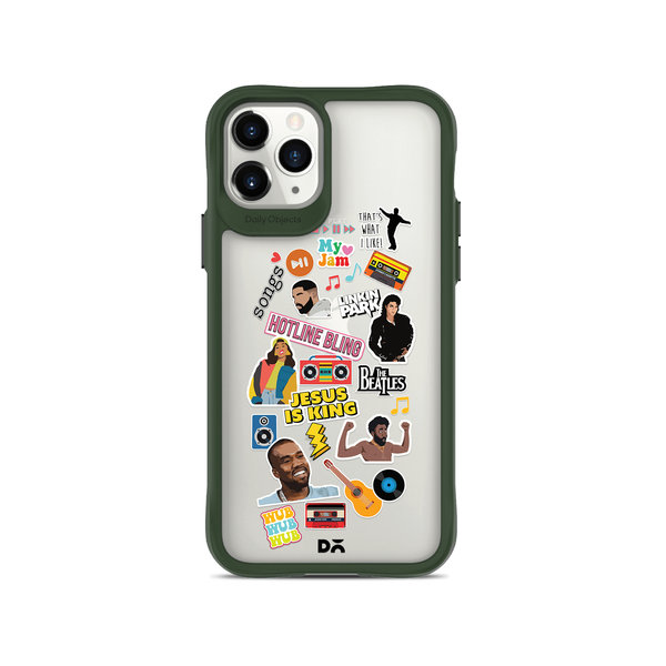 

DailyObjects Ear Candy Green Hybrid Clear Case Cover For iPhone 11 Pro Max