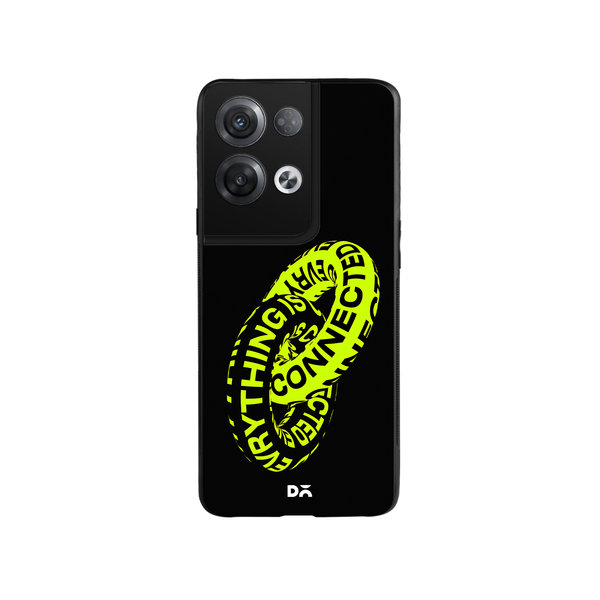 DailyObjects Everything Is Connected Glass Case Cover For Oppo Reno 8