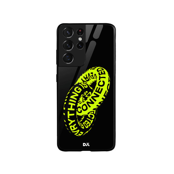 

DailyObjects Everything Is Connected Glass Case Cover For Samsung Galaxy S21 Ultra