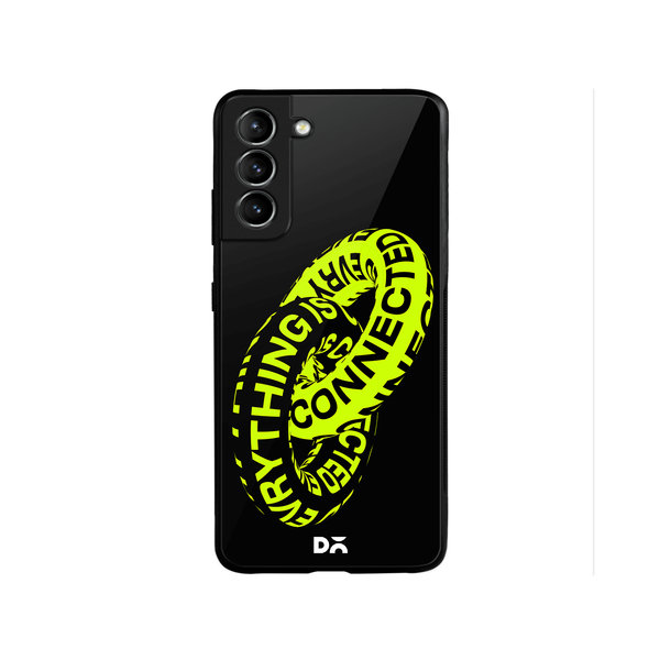 

DailyObjects Everything Is Connected Glass Case Cover For Samsung Galaxy S22 Plus