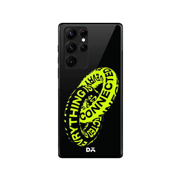 

DailyObjects Everything Is Connected Glass Case Cover For Samsung Galaxy S22 Ultra