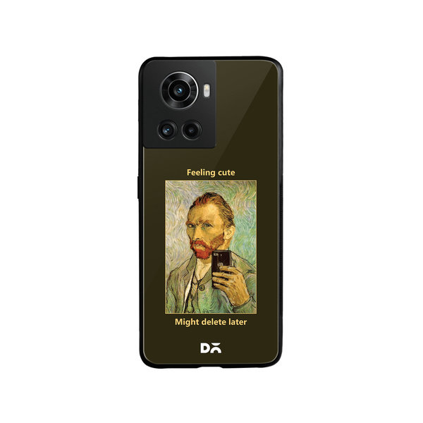

DailyObjects Feeling Cute Glass Case Cover For OnePlus 10R