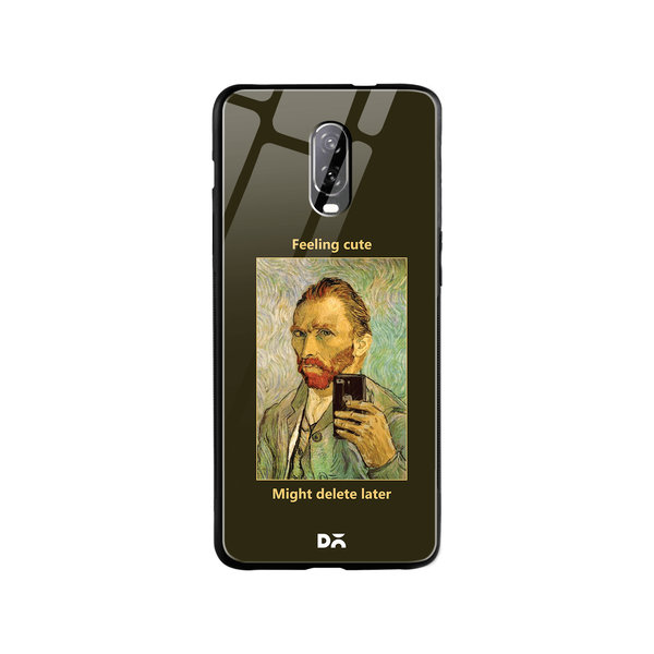 

DailyObjects Feeling Cute Glass Case Cover For OnePlus 7