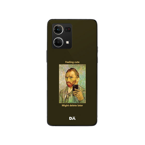 

DailyObjects Feeling Cute Glass Case Cover For Oppo F21 Pro