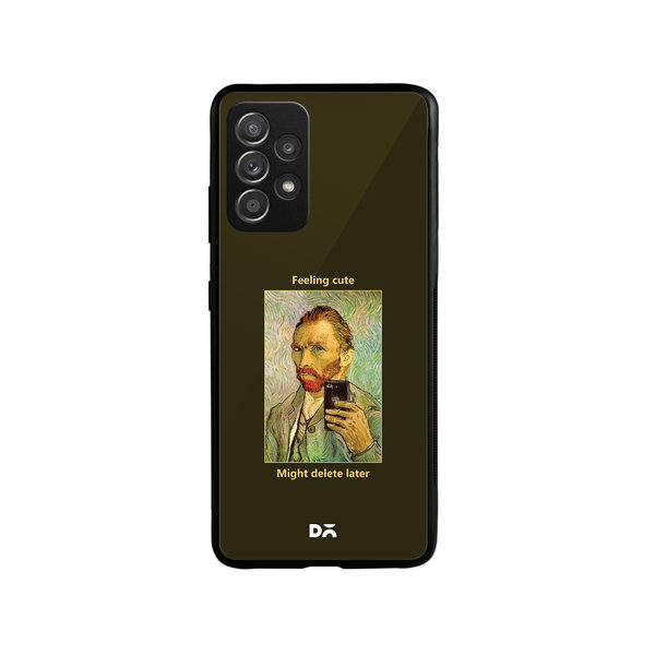 

DailyObjects Feeling Cute Glass Case Cover For Samsung Galaxy A73