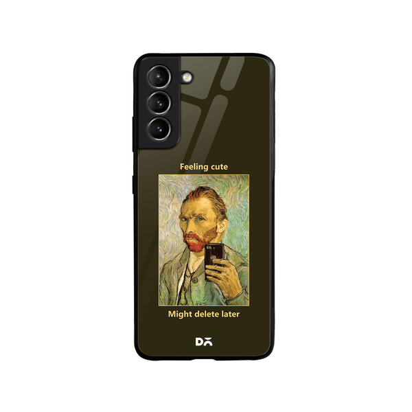 

DailyObjects Feeling Cute Glass Case Cover For Samsung Galaxy S21