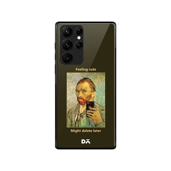 

DailyObjects Feeling Cute Glass Case Cover For Samsung Galaxy S22 Ultra