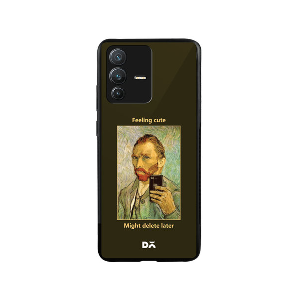 

DailyObjects Feeling Cute Glass Case Cover For Vivo V23 Pro