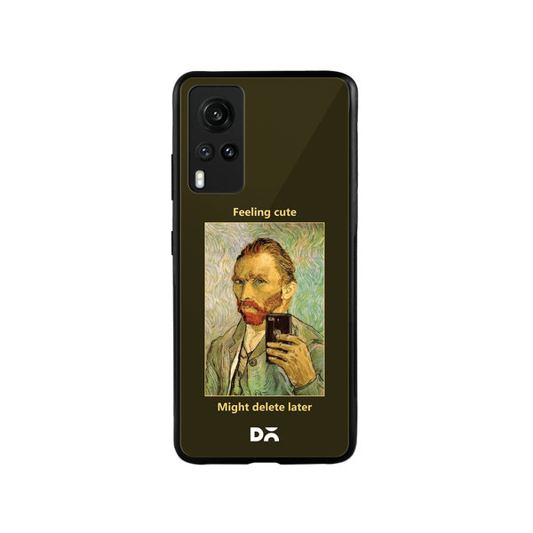 

DailyObjects Feeling Cute Glass Case Cover For Vivo X60