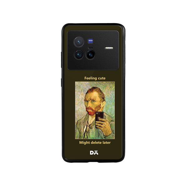 

DailyObjects Feeling Cute Glass Case Cover For Vivo X80