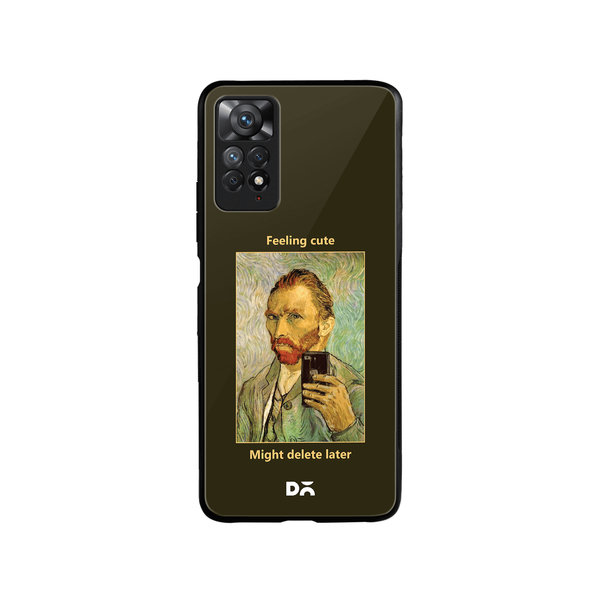 

DailyObjects Feeling Cute Glass Case Cover For Xiaomi Redmi Note 11 Pro