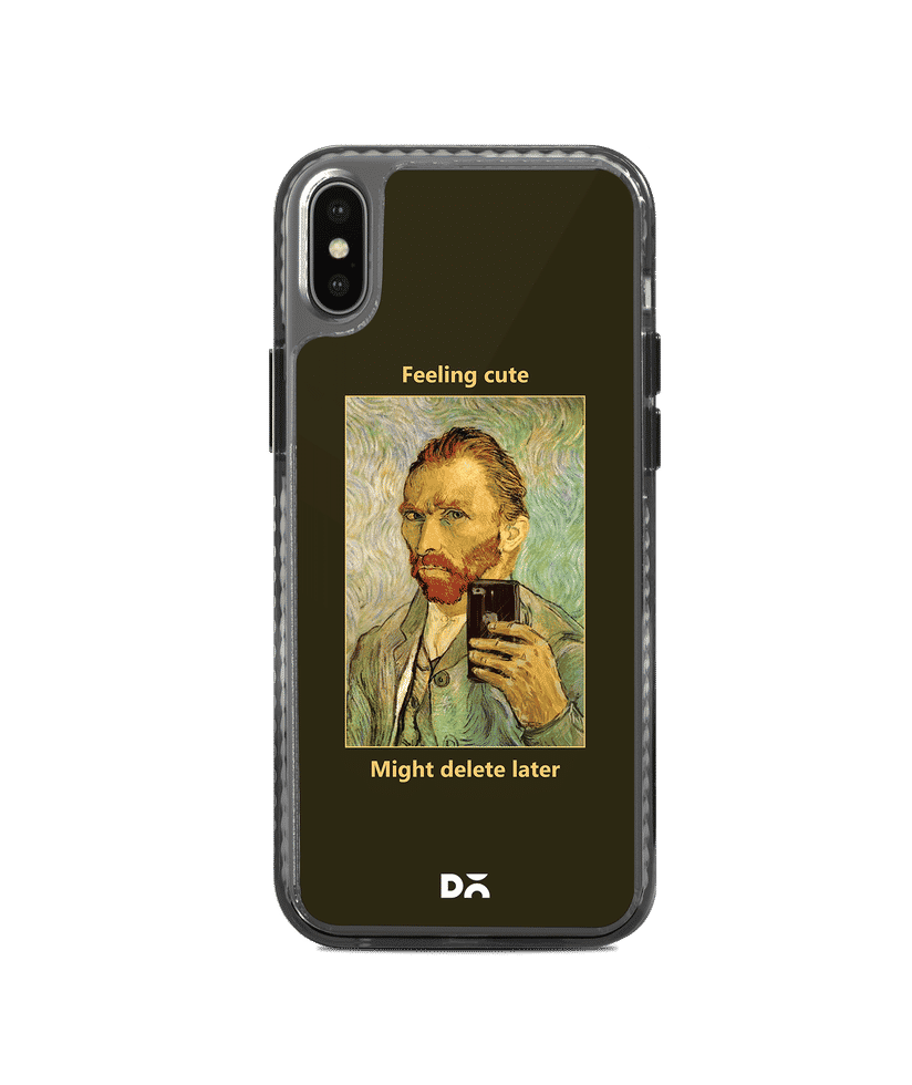 DailyObjects Feeling Cute Stride 2.0 Case Cover For iPhone X Stride Black Iphone X Covers Cases Online in India