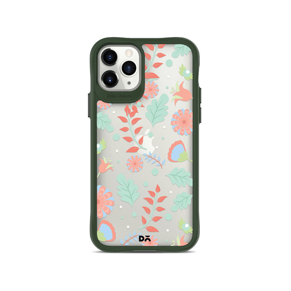 

DailyObjects Ferns And Petals Green Hybrid Clear Case Cover For iPhone 11 Pro Max