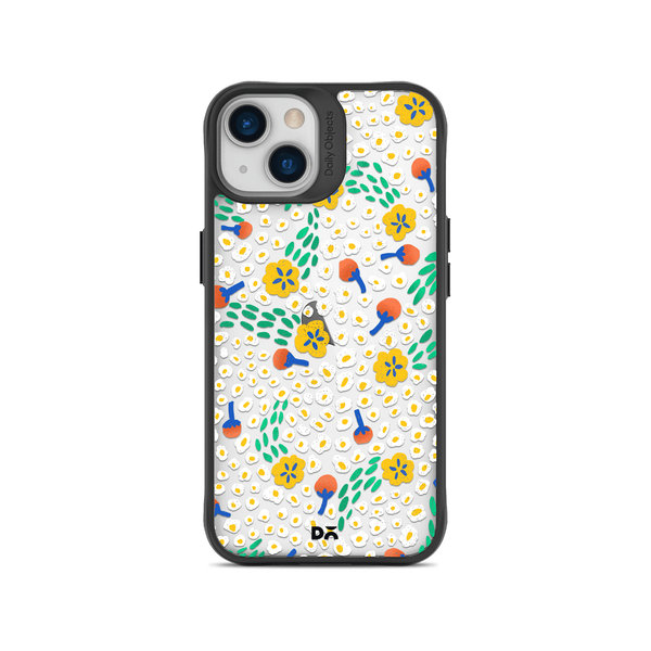 

DailyObjects Festive Flora Black Hybrid Clear Case Cover For iPhone 14