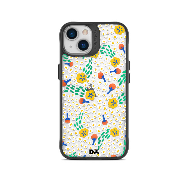 

DailyObjects Festive Flora Black Hybrid Clear Case Cover For iPhone 15