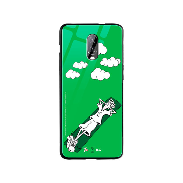 

DailyObjects Fido Chilling Glass Case Cover For OnePlus 7