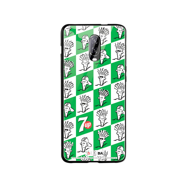 

DailyObjects Fido Grid Glass Case Cover For OnePlus 7
