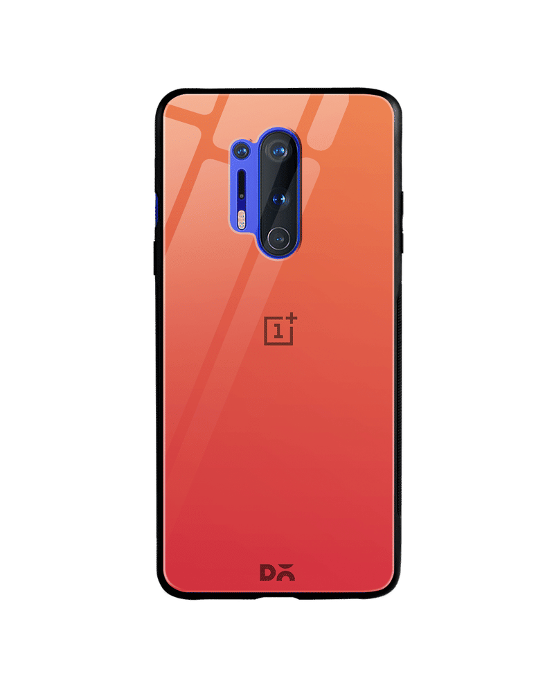 Fire Gradient Glass Case Cover For OnePlus 8 Pro