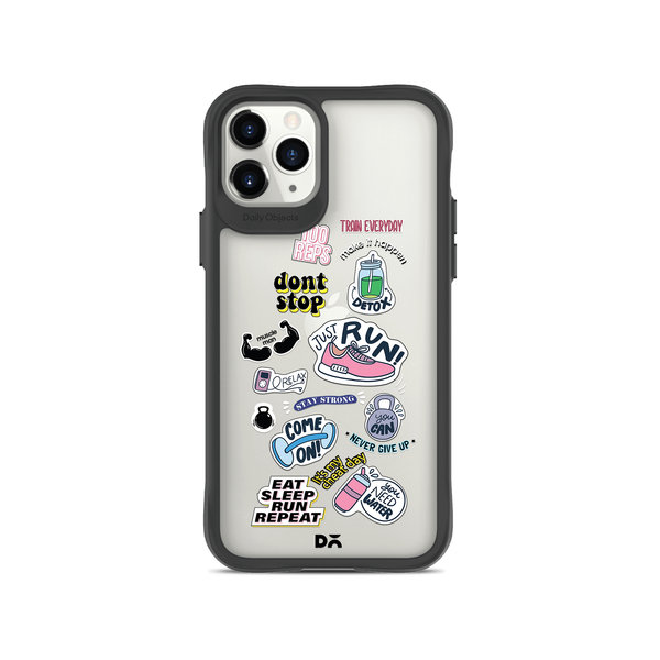 

DailyObjects Fitspiration Black Hybrid Clear Case Cover For iPhone 11 Pro