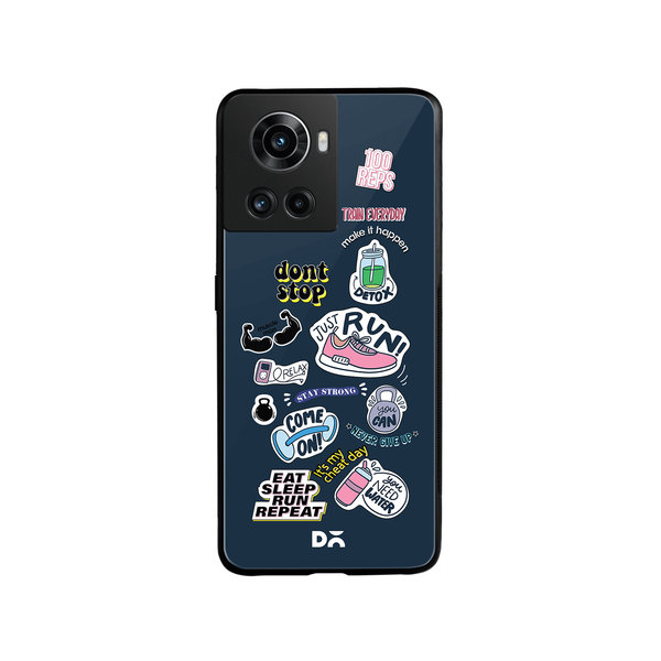 

DailyObjects Fitspiration Glass Case Cover For OnePlus 10R