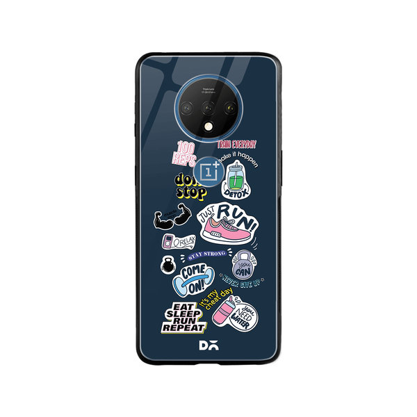 

DailyObjects Fitspiration Glass Case Cover For OnePlus 7T