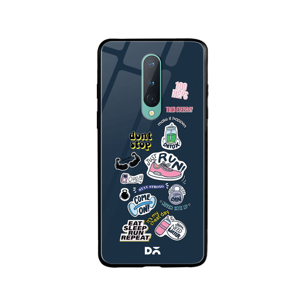 

DailyObjects Fitspiration Glass Case Cover For OnePlus 8