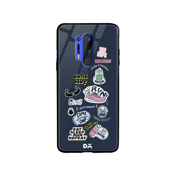DailyObjects Fitspiration Glass Case Cover For OnePlus 8 Pro